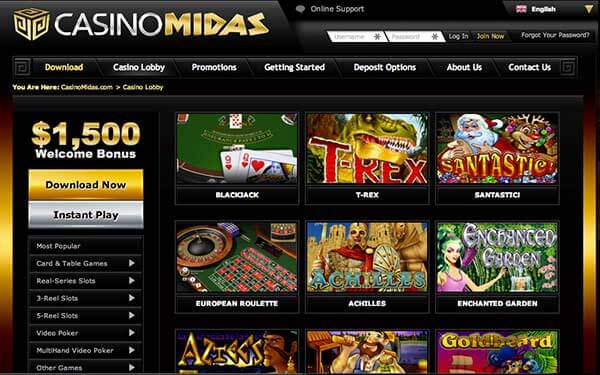 бесплатные вращения Midas Casino  100 руб