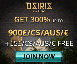 Osiris Casino Welcome Offer