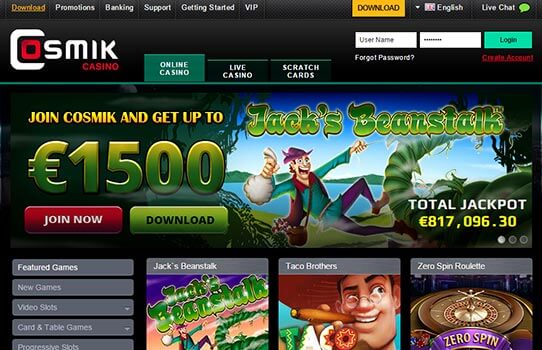 Cosmik Casino Review