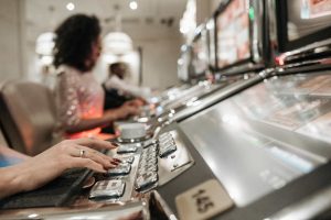 players at slot machines